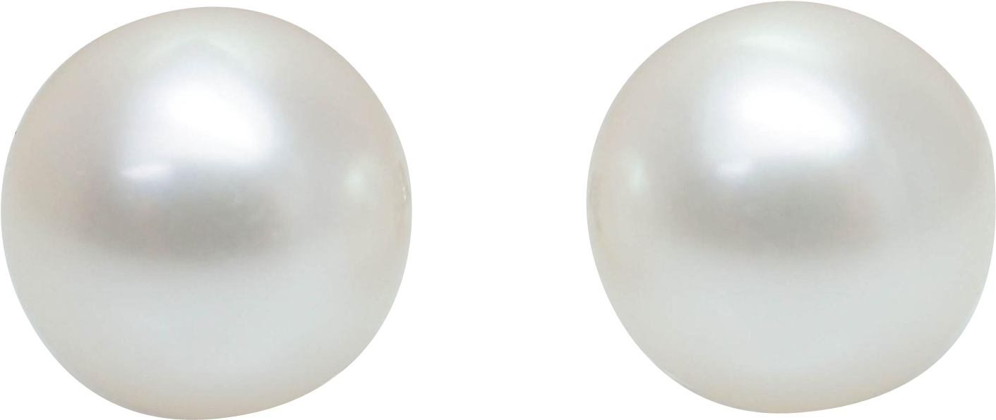 Pearl Studs Product Display PNG Image