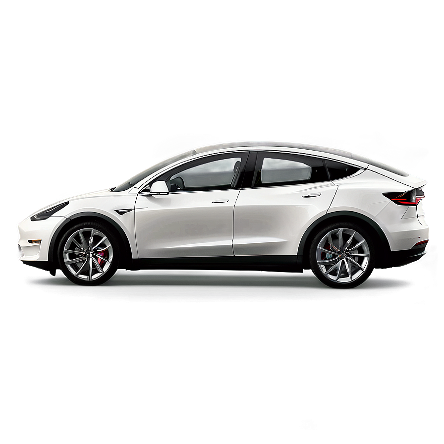 Pearl White Tesla Model Y Png Iod50 PNG Image