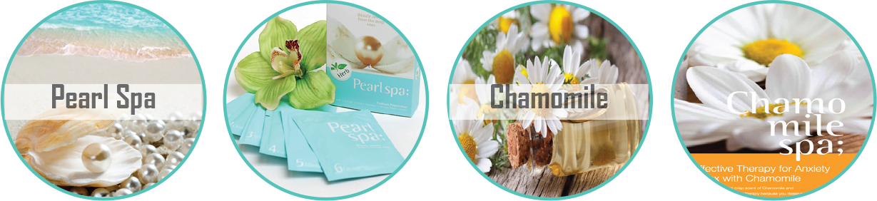 Pearland Chamomile Spa Products PNG Image