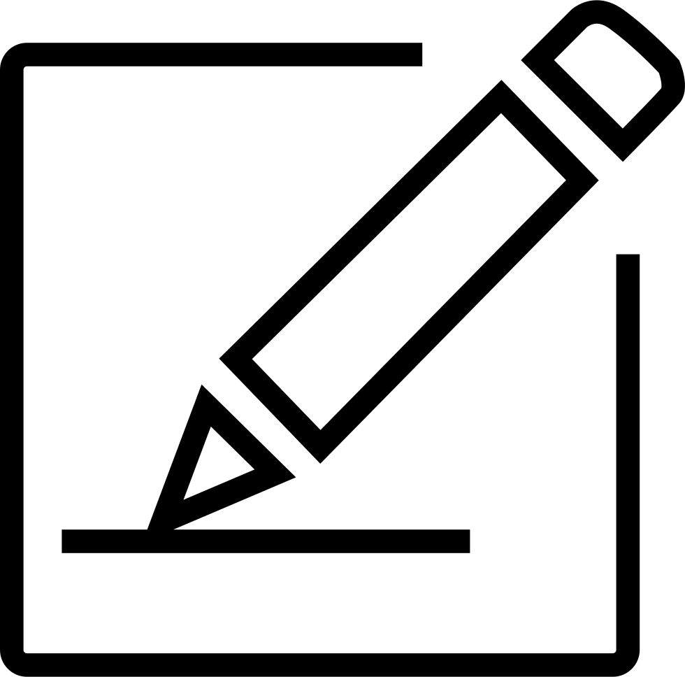 Pencil Signature Icon PNG Image