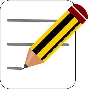 Pencil Writing Icon PNG Image