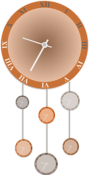 Pendulum Clock Illustration PNG Image