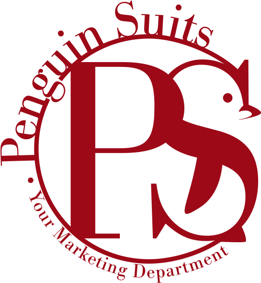 Penguin Suits Marketing Logo PNG Image