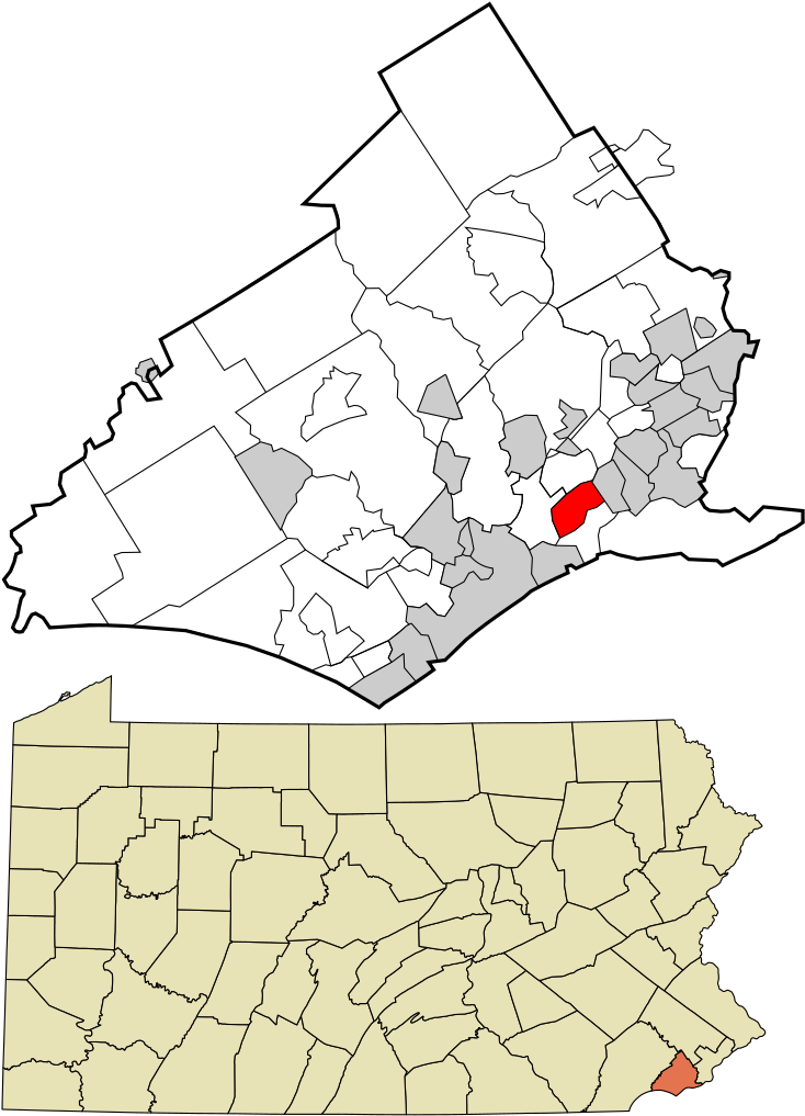 Pennsylvania County Highlighted Map PNG Image