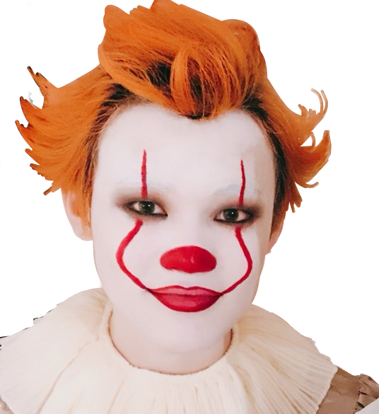 Pennywise Clown Makeup PNG Image