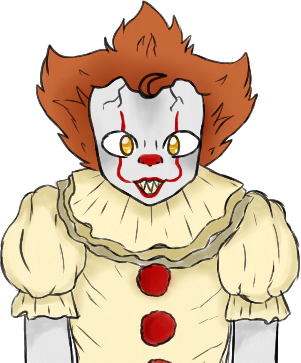 Pennywise Drawing Portrait PNG Image