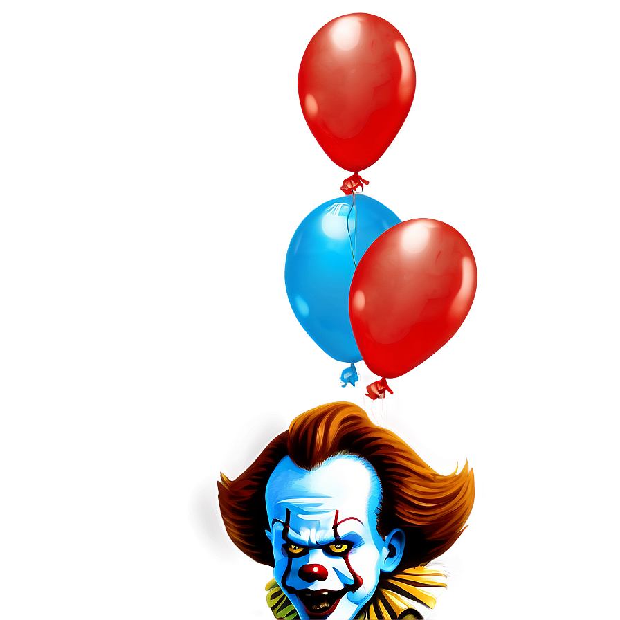 Pennywise With Balloons Png Gxy PNG Image