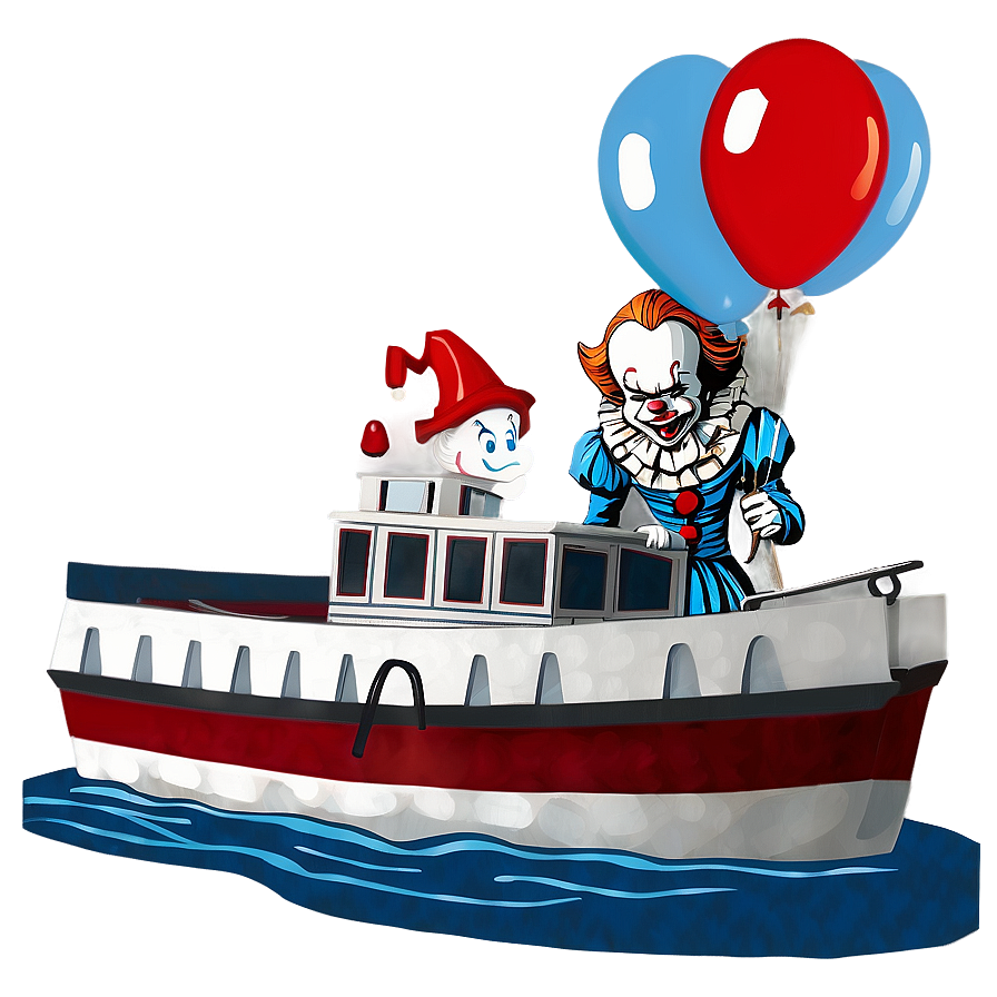 Pennywise With Boat Png 05212024 PNG Image