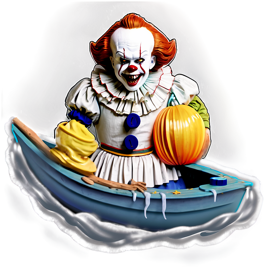 Pennywise With Boat Png Ald PNG Image