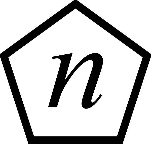 Pentagon Logo Notation PNG Image