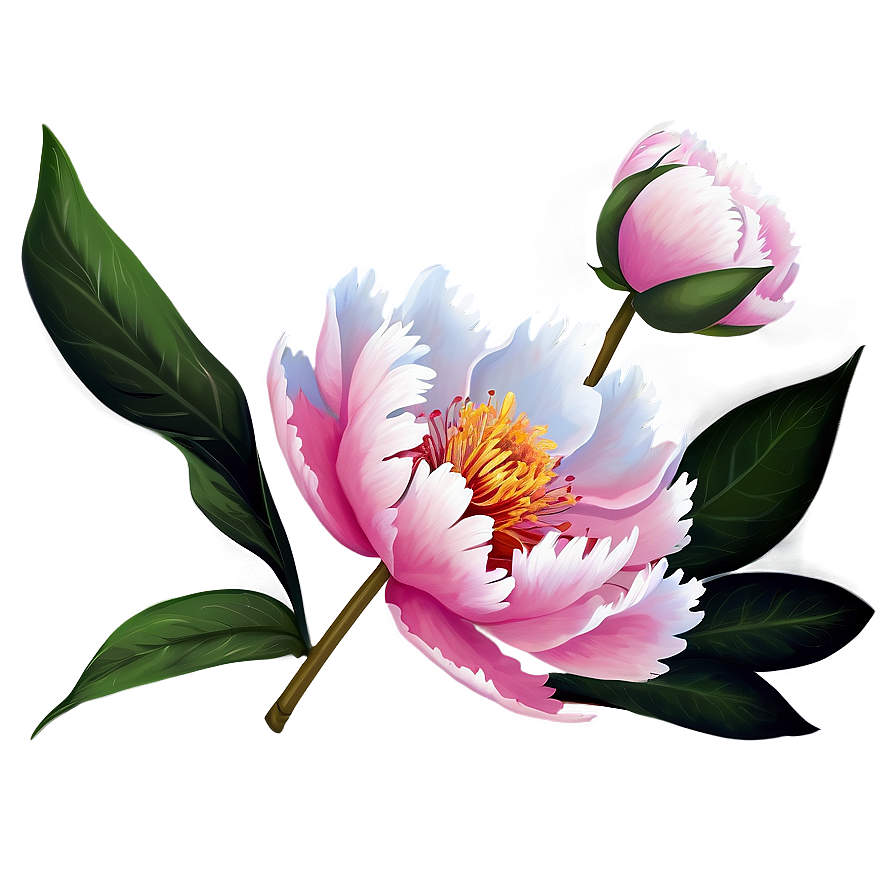 Peony Flower Illustration Png 69 PNG Image