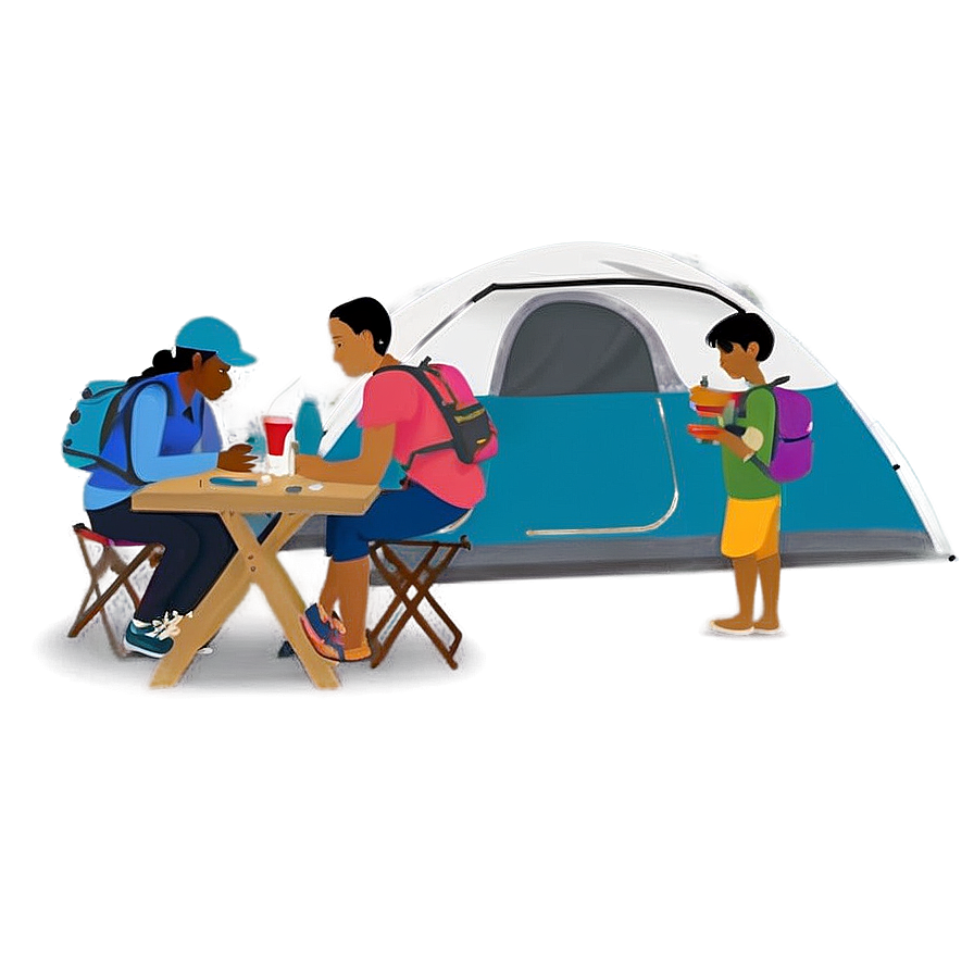 People Camping Png Pod PNG Image