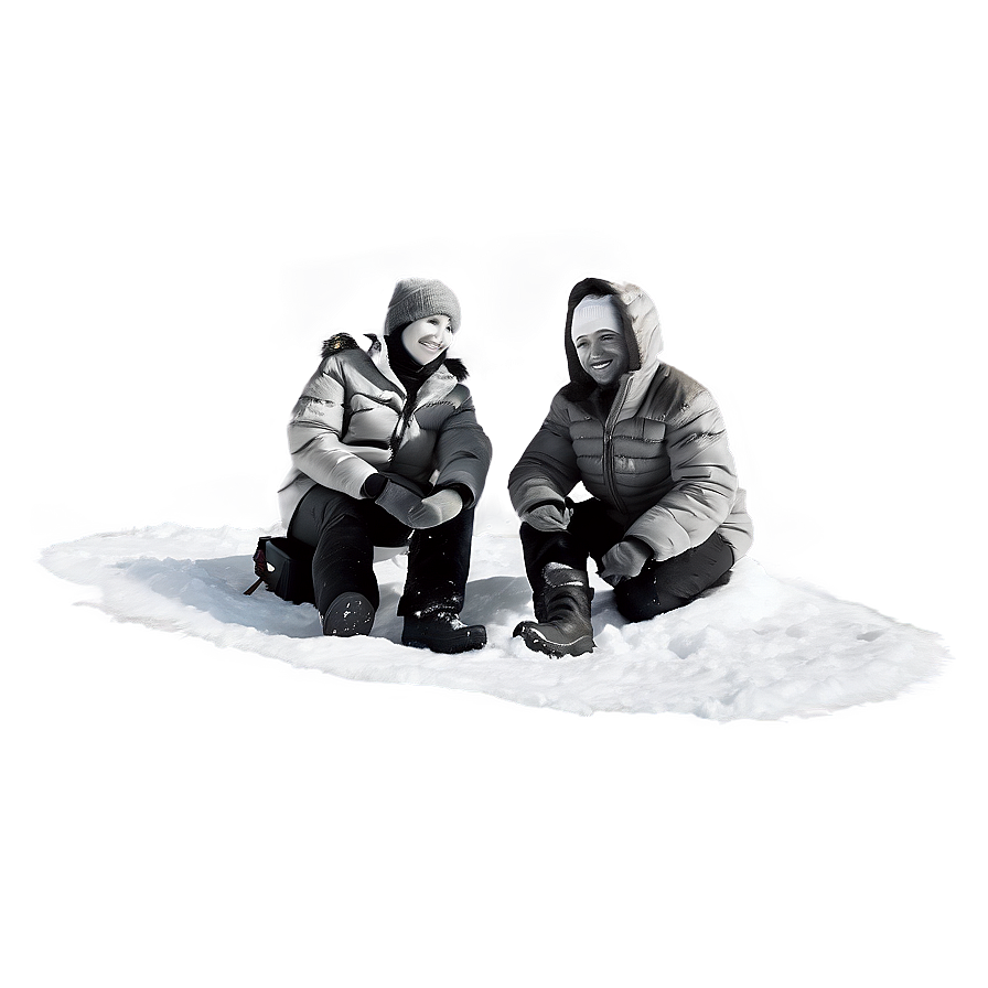 People In Winter Png Pav PNG Image