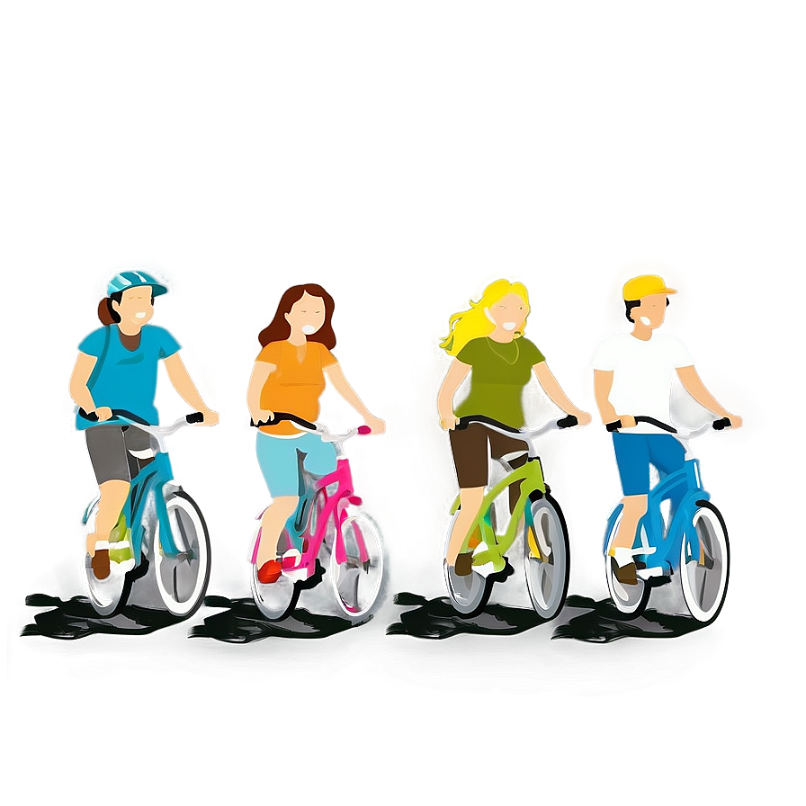 People Riding Bikes Png 35 PNG Image