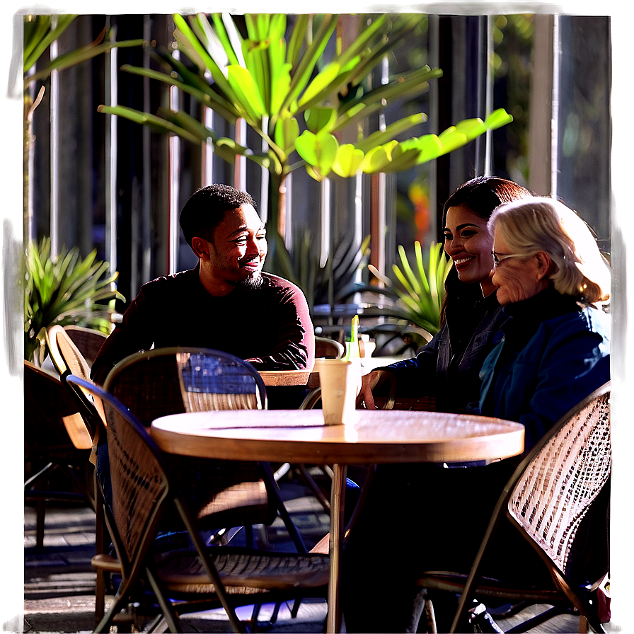 People Sitting At Cafe Png Rva PNG Image