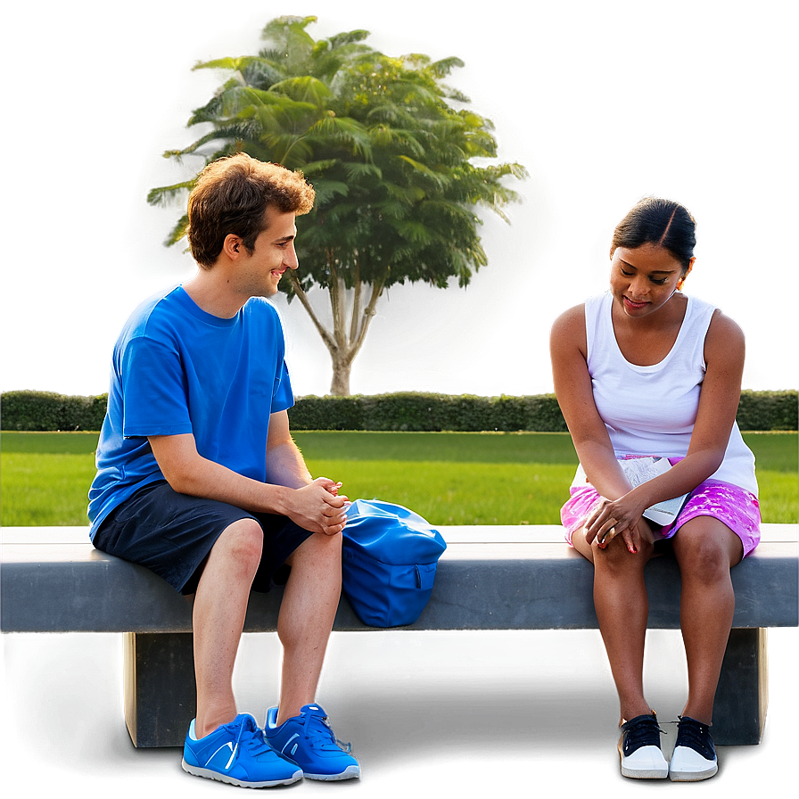 People Sitting At Park Png Ofu29 PNG Image