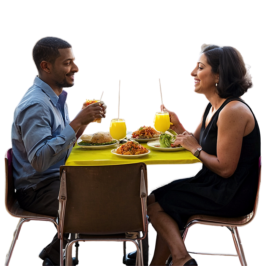 People Sitting At Table Eating Png 44 PNG Image