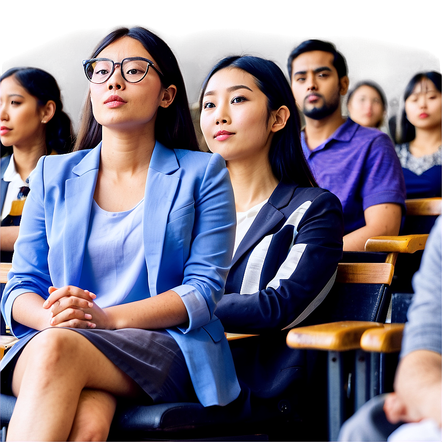 People Sitting In Lecture Hall Png Ymn PNG Image