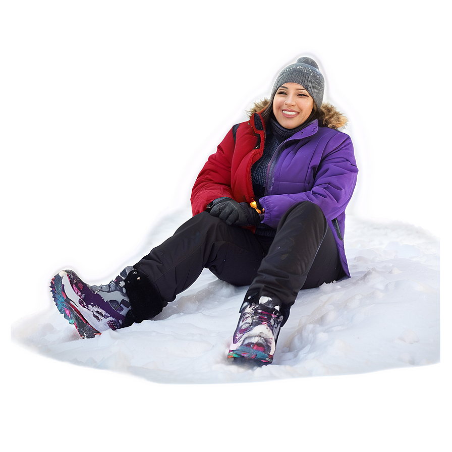 People Sitting In Snow Png 05252024 PNG Image