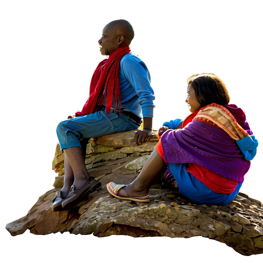 People Sitting On Mountain Top Png Cwa53 PNG Image