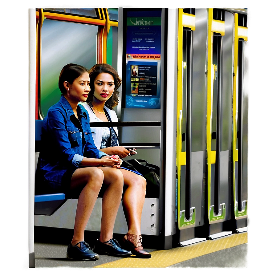 People Sitting On Public Transport Png Pgg PNG Image