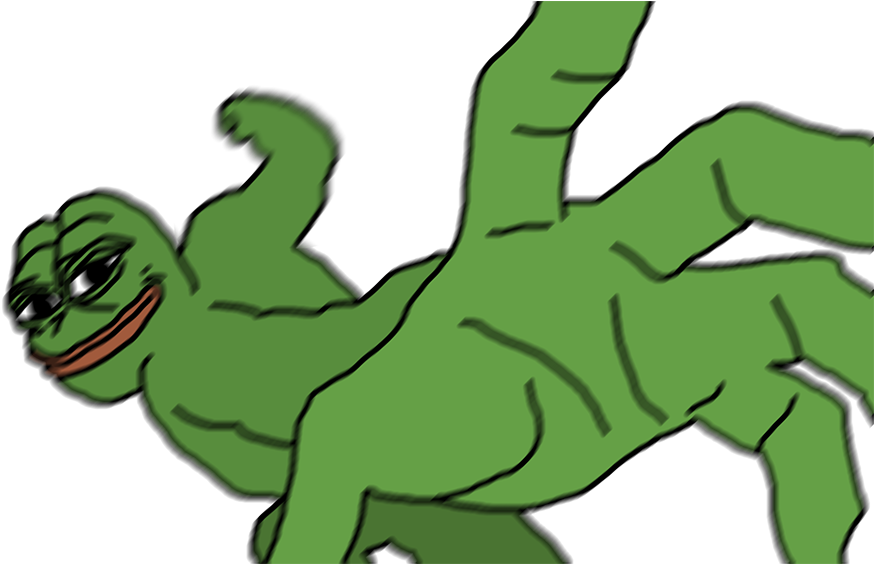 Pepe The Frog Meme Pose PNG Image