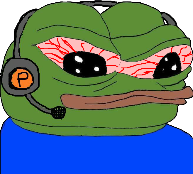 Pepethe Frog Gamer Headset PNG Image