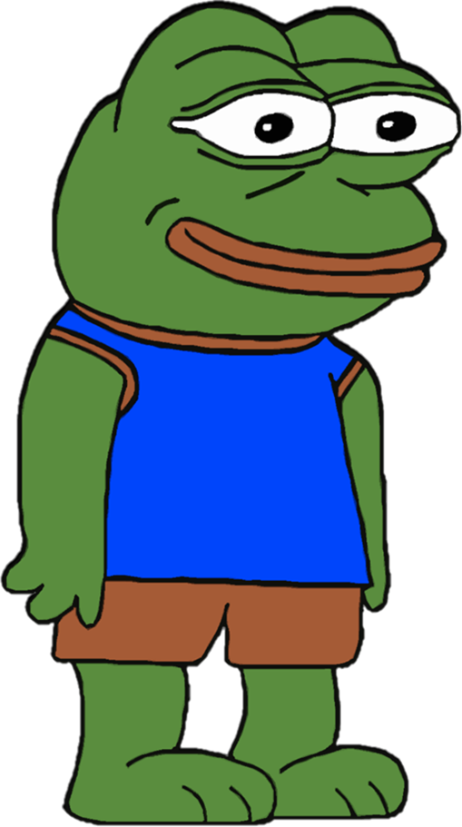 Pepethe Frogin Blue Tank Top.png PNG Image