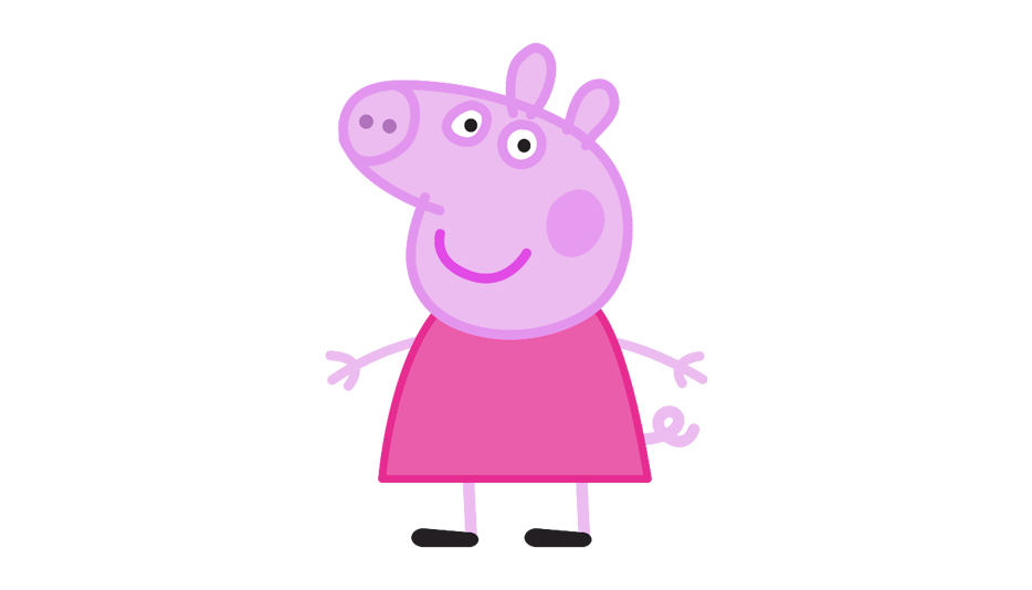 Peppa Pig Cartoon Character PNG Image