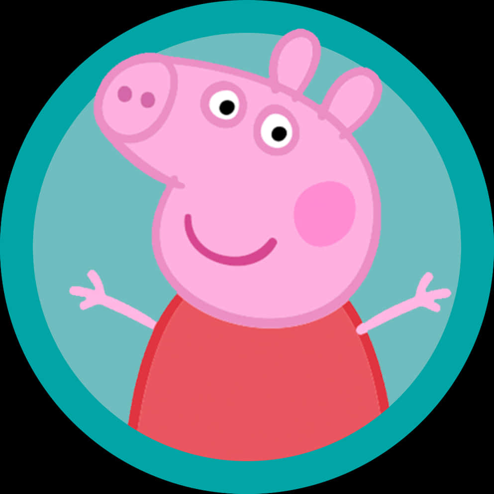 Peppa Pig Cartoon Character PNG Image