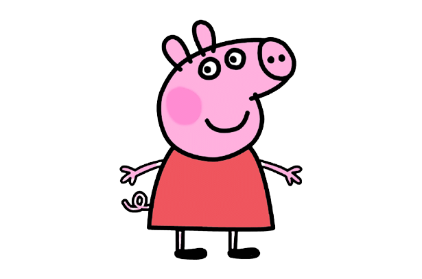 Peppa Pig Cartoon Character PNG Image