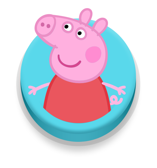 Peppa Pig Cartoon Character PNG Image