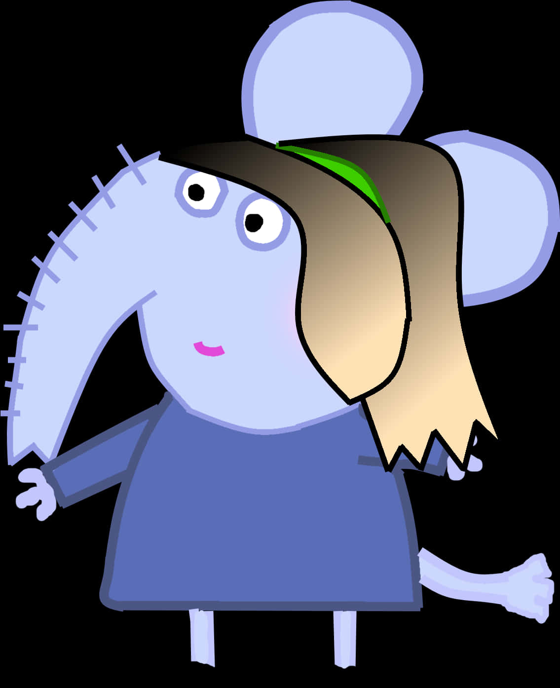 Peppa_ Pig_ Character_ Edmond_ Elephant_ Costume PNG Image