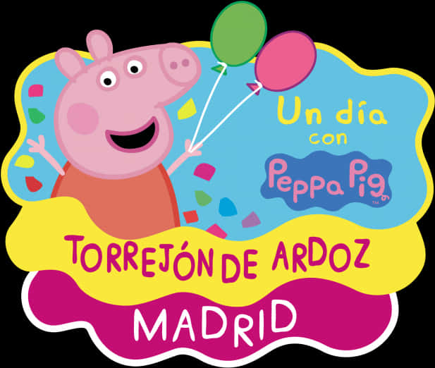 Peppa Pig Torrejonde Ardoz Madrid Event PNG Image