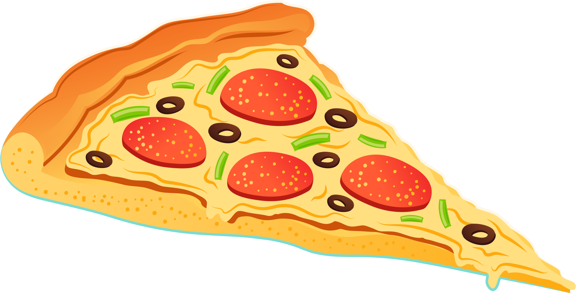 Pepperoni_ Olive_ Pizza_ Slice_ Clipart.png PNG Image