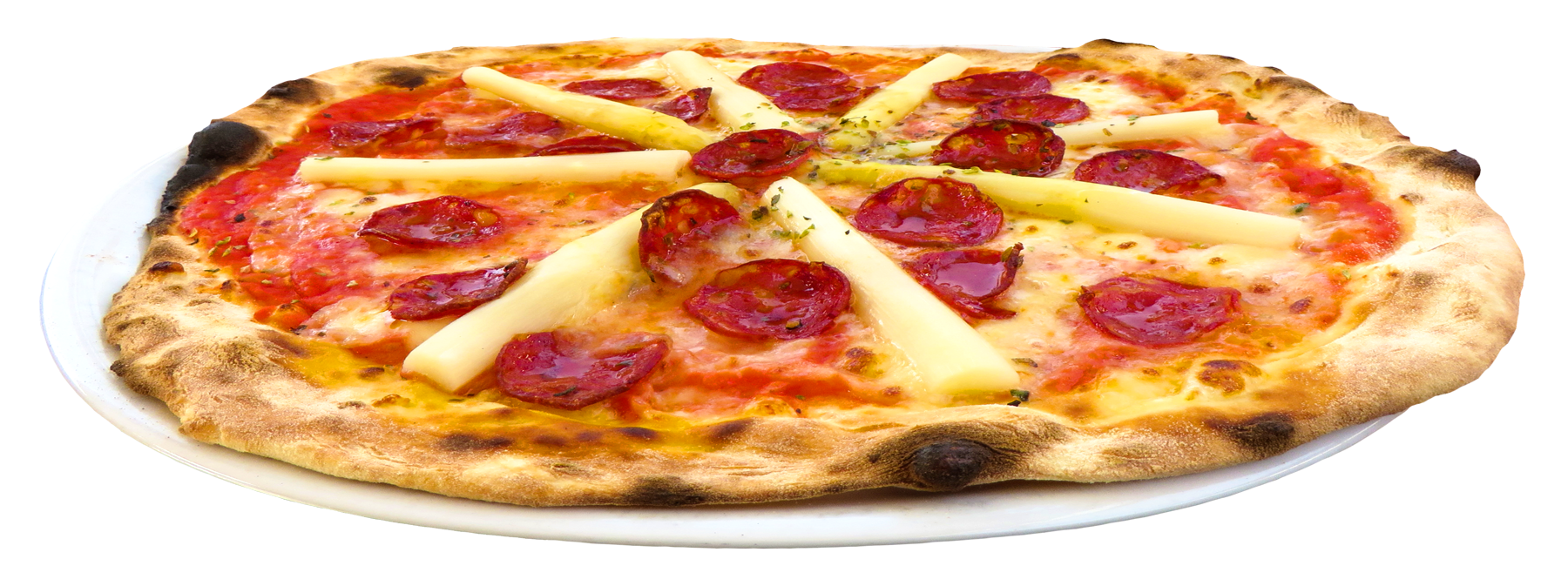 Pepperoni Pineapple Pizza PNG Image