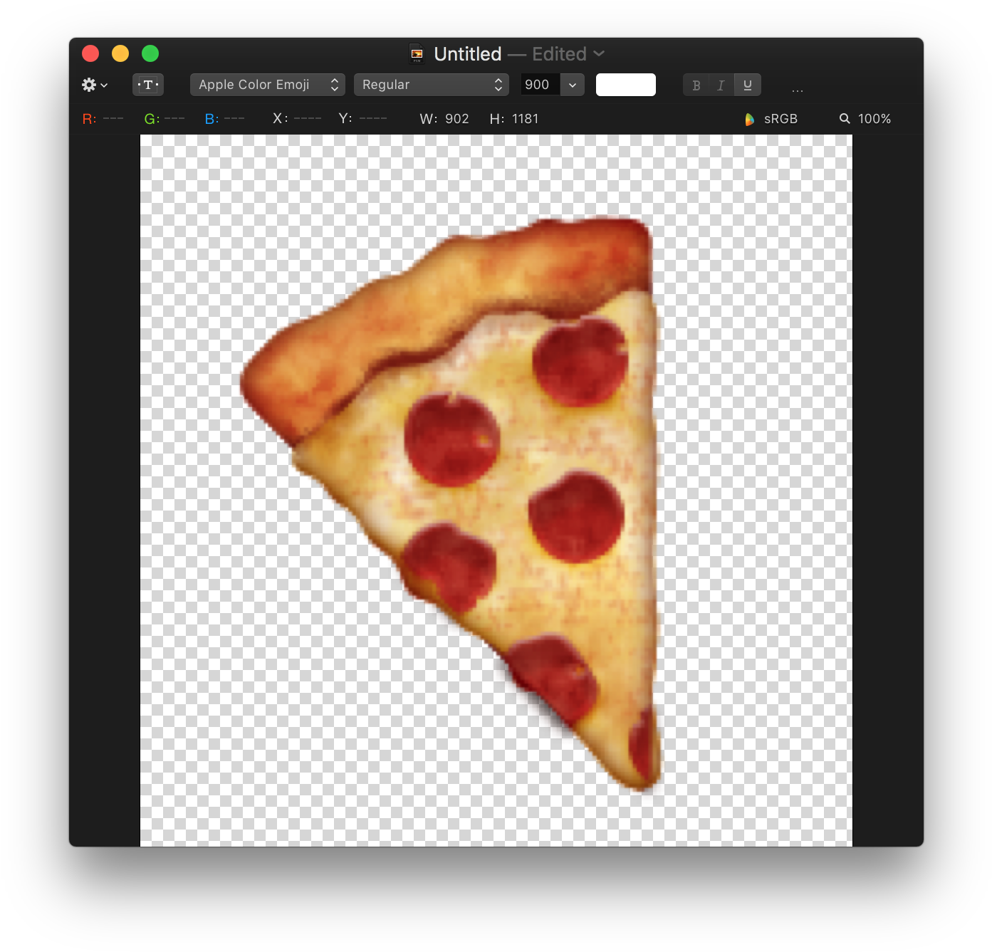 Pepperoni Pizza Slice Emoji PNG Image