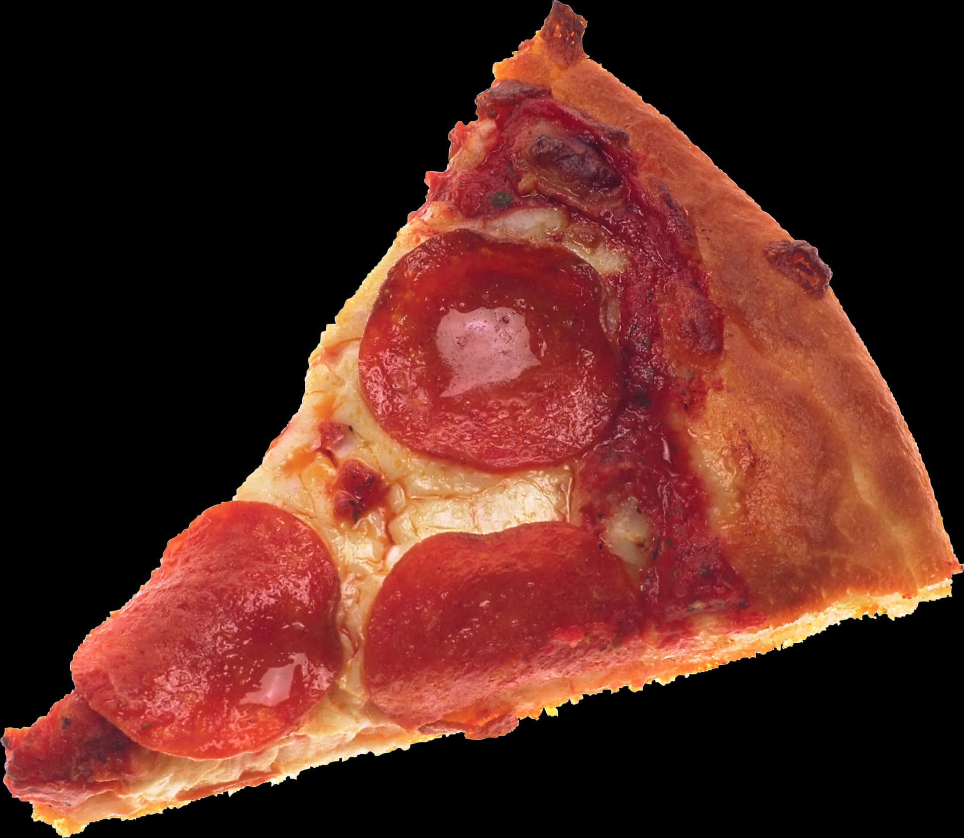 Pepperoni Pizza Slice Isolated PNG Image