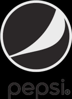 Pepsi Logo Blackand White PNG Image