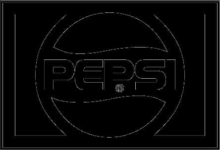 Pepsi Logo Outline PNG Image