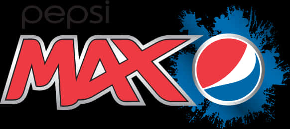 Pepsi Max Logowith Splash Background PNG Image