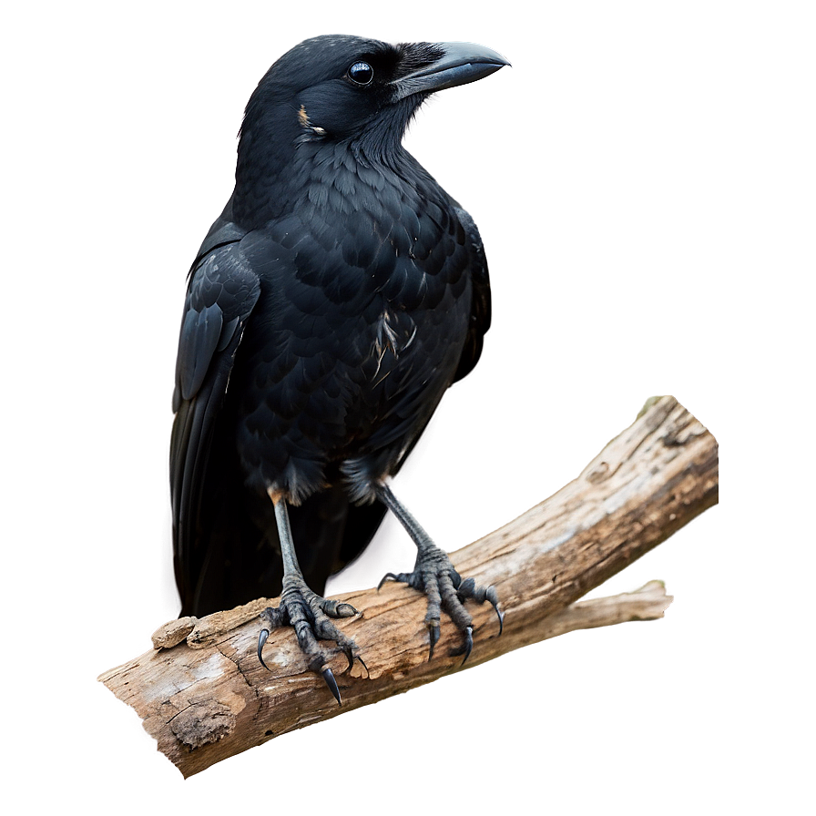 Perched Crow Png Hpn PNG Image