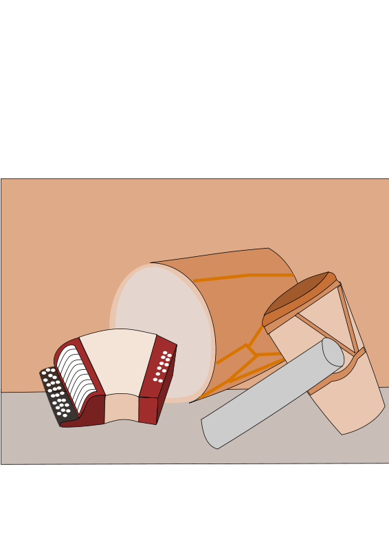 Percussion Instruments Illustration PNG Image