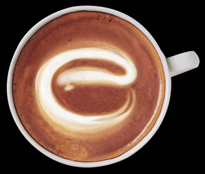 Perfect Coffee Art Cup PNG Image