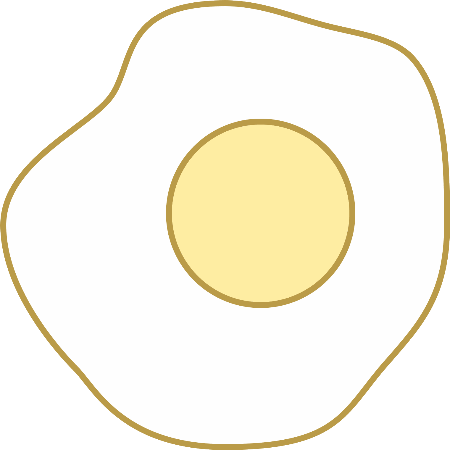 Perfectly Cooked Fried Egg Graphic PNG Image