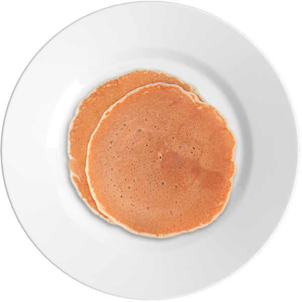 Perfectly Cooked Single Pancakeon Plate PNG Image