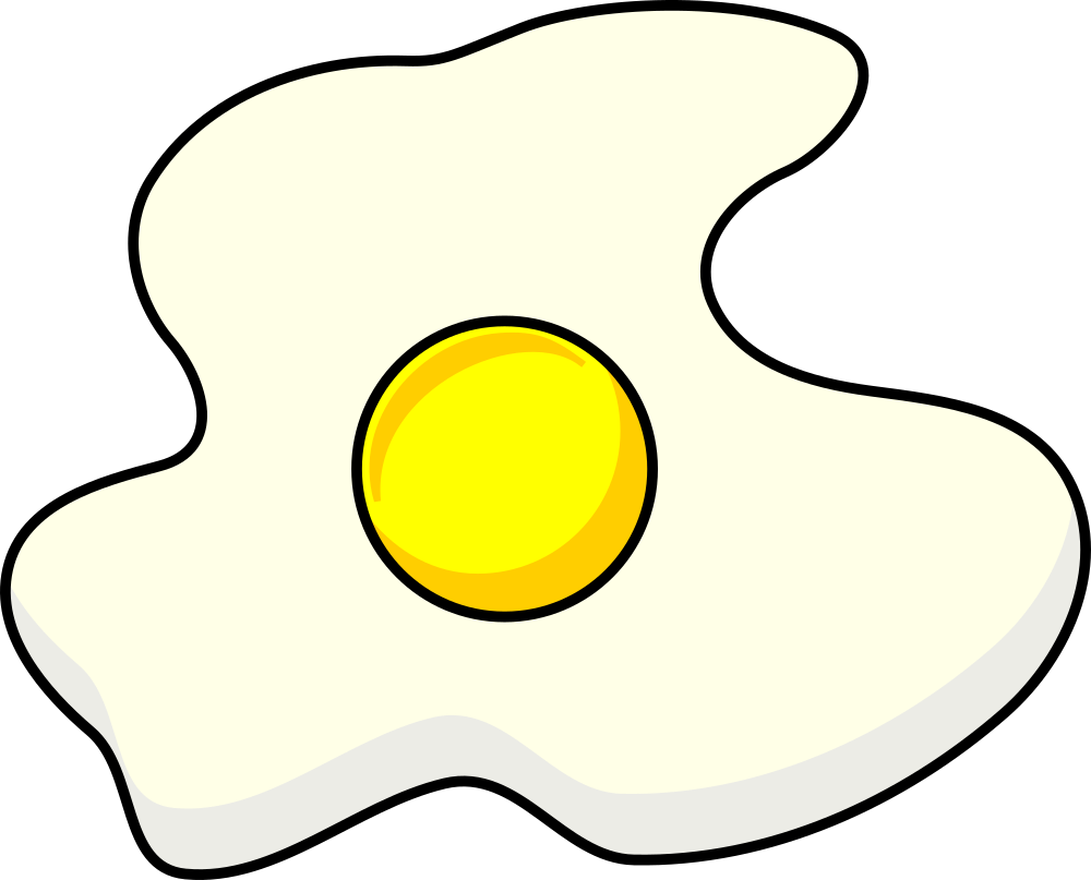 Perfectly Fried Egg Clipart.png PNG Image