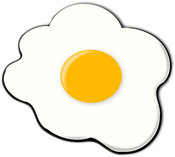 Perfectly Fried Egg Graphic PNG Image