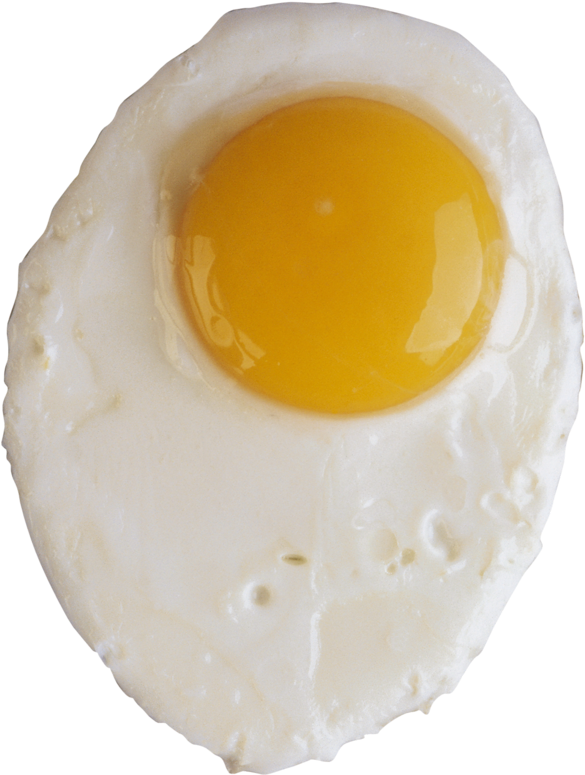 Perfectly Fried Egg Top View.png PNG Image