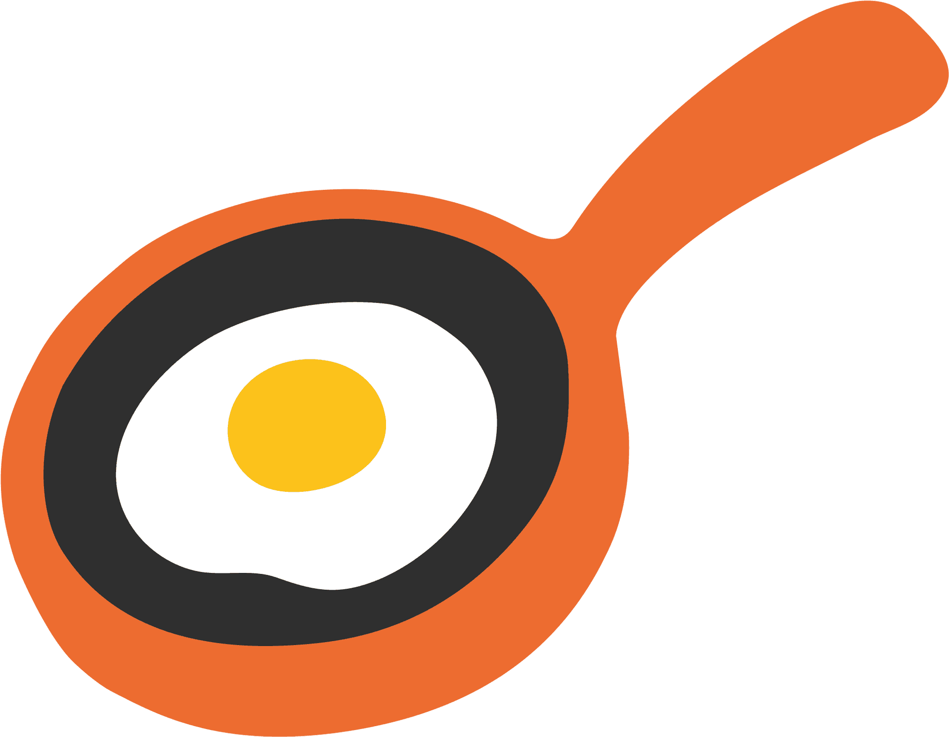 Perfectly Fried Eggin Pan PNG Image